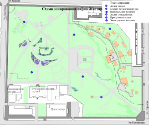 Этнопарк Жастар (схема)